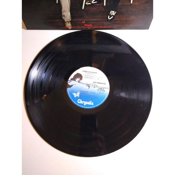 Pat Benatar Crimes Of Passion Vinyl 12" LP Record Album 1983 Pop Rock Paste Over - Picture 4 of 4